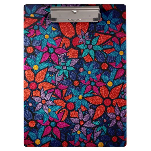 Trendy Floral Pattern #2 クリップボード (正面)