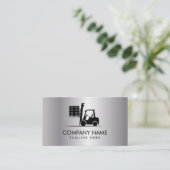 Trendy Forklift, Logisitcs - Professional Silver 名刺 (スタンド正面)