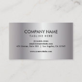 Trendy Forklift, Logisitcs - Professional Silver 名刺 (裏面)