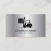 Trendy Forklift, Logisitcs - Professional Silver 名刺 (正面)