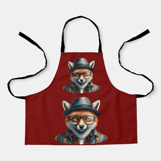 Trendy Fox Character エプロン (正面)