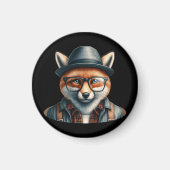Trendy Fox Character マグネット (正面)
