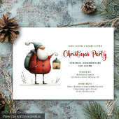 Trendy Funny Santa Christmas Celebration Invites 招待状