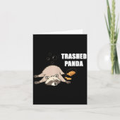 Trendy Funny Trashed Panda Drunk Raccoon Lovers Me カード (正面)