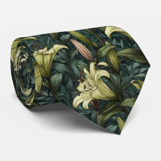 Trendy Gifts For Dad Lilies ネクタイ (ロール)