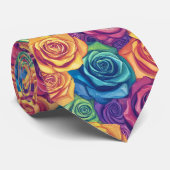 Trendy Gifts For Father Rose Floral ネクタイ (ロール)