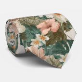 Trendy Gifts For Him Tropical Flower ネクタイ (ロール)