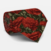 Trendy Gifts For Men Carnation Floral ネクタイ (ロール)