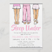 Trendy Girls Tween Pajama Sleep Under | PJ Party  招待状 (正面)
