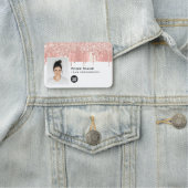 Trendy Glam Employee Photo, Logo 名札 (インサイチュ)