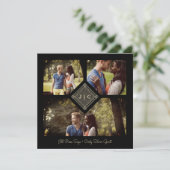 Trendy Golden Effect Lace Sophisticated Wedding セーブザデート (スタンド正面)