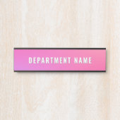 Trendy Gradient Simple Department Name Door Sign サインプレート (正面)