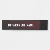 Trendy Gradient Simple Department Name Door Sign サインプレート (正面)