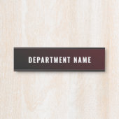 Trendy Gradient Simple Department Name Door Sign サインプレート (正面)