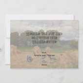 Trendy Grateful and Thankful Harvest with Turkey シーズンカード (裏面)