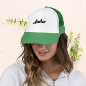 Trendy Green Cap with Name – Unisex Stylish キャップ