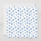 Trendy Greenery Jungle Safari Animals Baby Shower 招待状 (裏面)