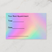 Trendy Hairstylist Appointment Business Cards 名刺 (裏面)