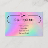 Trendy Hairstylist Appointment Business Cards 名刺 (正面)