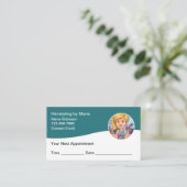Trendy Hairstylist Appointment Cards 予約カード (スタンド正面)