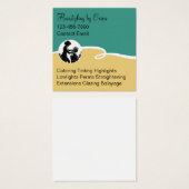 Trendy Hairstylist Unique Business Profile Cards (正面&裏面)