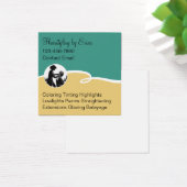 Trendy Hairstylist Unique Business Profile Cards (デスク)