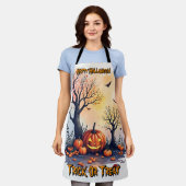 Trendy Halloween Spooky Cute Collection エプロン (着用した状態)