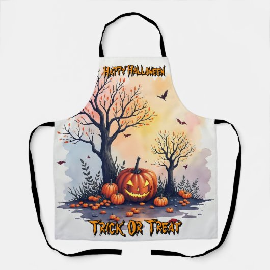 Trendy Halloween Spooky Cute Collection エプロン (正面)
