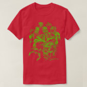 Trendy Halloween Zombie Fright Night Tシャツ (デザイン正面)