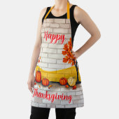 Trendy Happy Thanksgiving Beautiful Fall エプロン (インサイチュ)