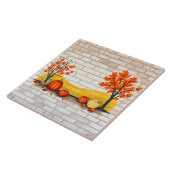 Trendy Happy Thanksgiving Beautiful Fall タイル (側面)