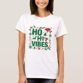 Trendy Ho Ho Ho Holiday Party Tee Tシャツ (正面)