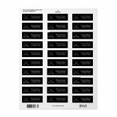 Trendy Hockey Sticks and Puck Return Address ラベル (フルシート)