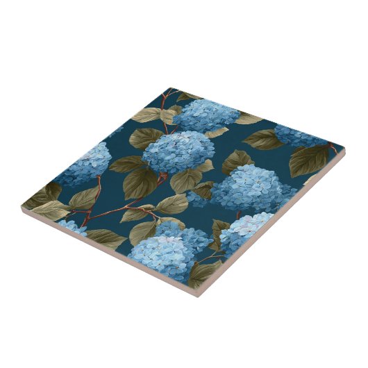 Trendy Hydrangeas  Tiles  For Bathroom Floor タイル (側面)