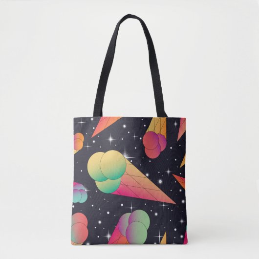 Trendy ice cream seamless pattern. Ice cream cones トートバッグ (正面)