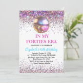 Trendy In My Forties Era 40th Birthday 招待状 (スタンド正面)