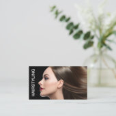 Trendy Independent Hairstylist Business Cards 名刺 (スタンド正面)