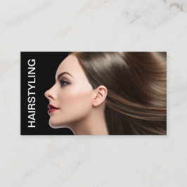 Trendy Independent Hairstylist Business Cards 名刺