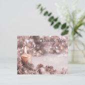 Trendy Inexpensiv Gold Glitter Black Thank You Pos ポストカード (スタンド正面)