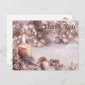 Trendy Inexpensiv Gold Glitter Black Thank You Pos ポストカード (正面/裏面)