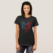 Trendy Knight Chess Pieces Heart Shape Tシャツ (正面フル)