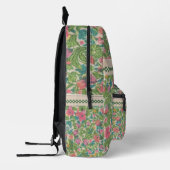 Trendy kraft paper background lace floral greenery プリントバックパック (左)