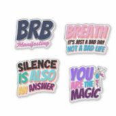 Trendy Laptop Sticker – Aesthetic Vinyl  Sticker  シール (正面)