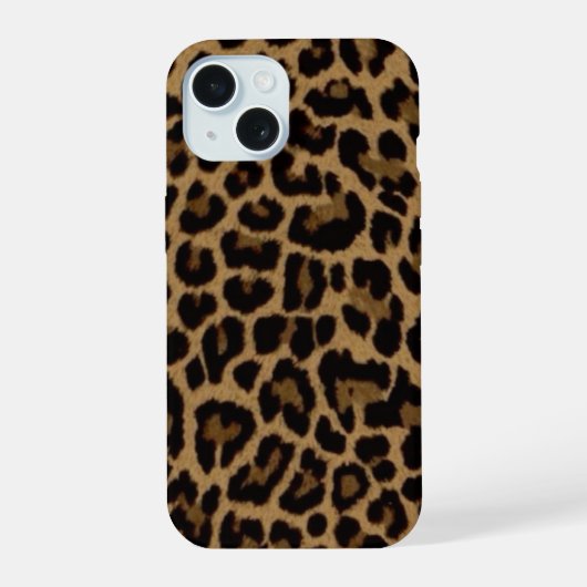 Trendy Leopard Print iPhone Case – Stylish Animal  15ケース (裏面)