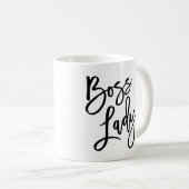 Trendy Letteringボスの女性 コーヒーマグカップ (正面右)