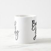 Trendy Letteringボスの女性 コーヒーマグカップ (中央)