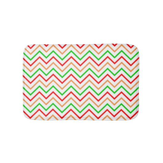 Trendy Light Chevron Pattern バスマット (正面)