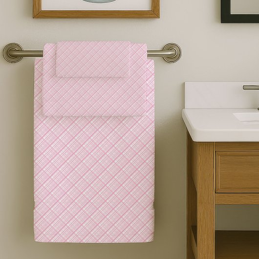 Trendy Light Pink Towels Soft Bathroom Upgrade バスタオルセット