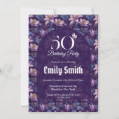 Trendy Lilies Aesthetic Beach Party 招待状 (正面)