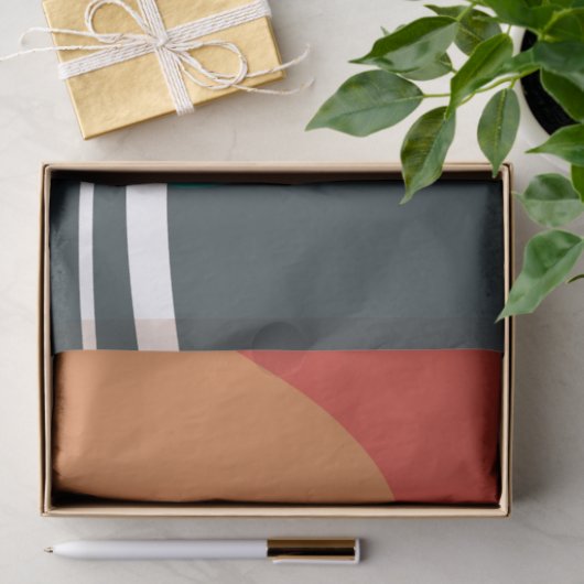 Trendy line art design 薄葉紙 (ギフト)